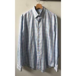 PETER MILLAR crown crafted long sleeve polo men's size L